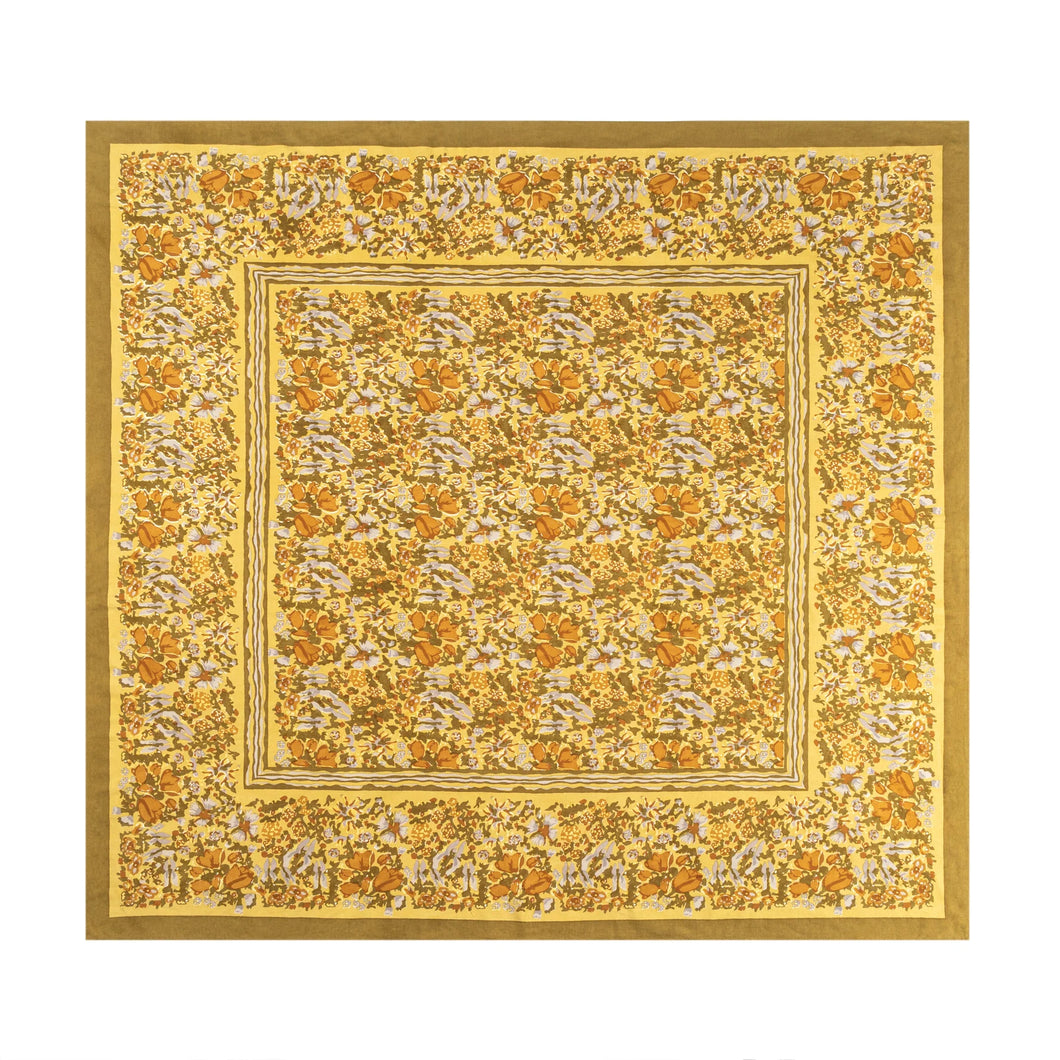 Jardin Mustard & Grey Cloth