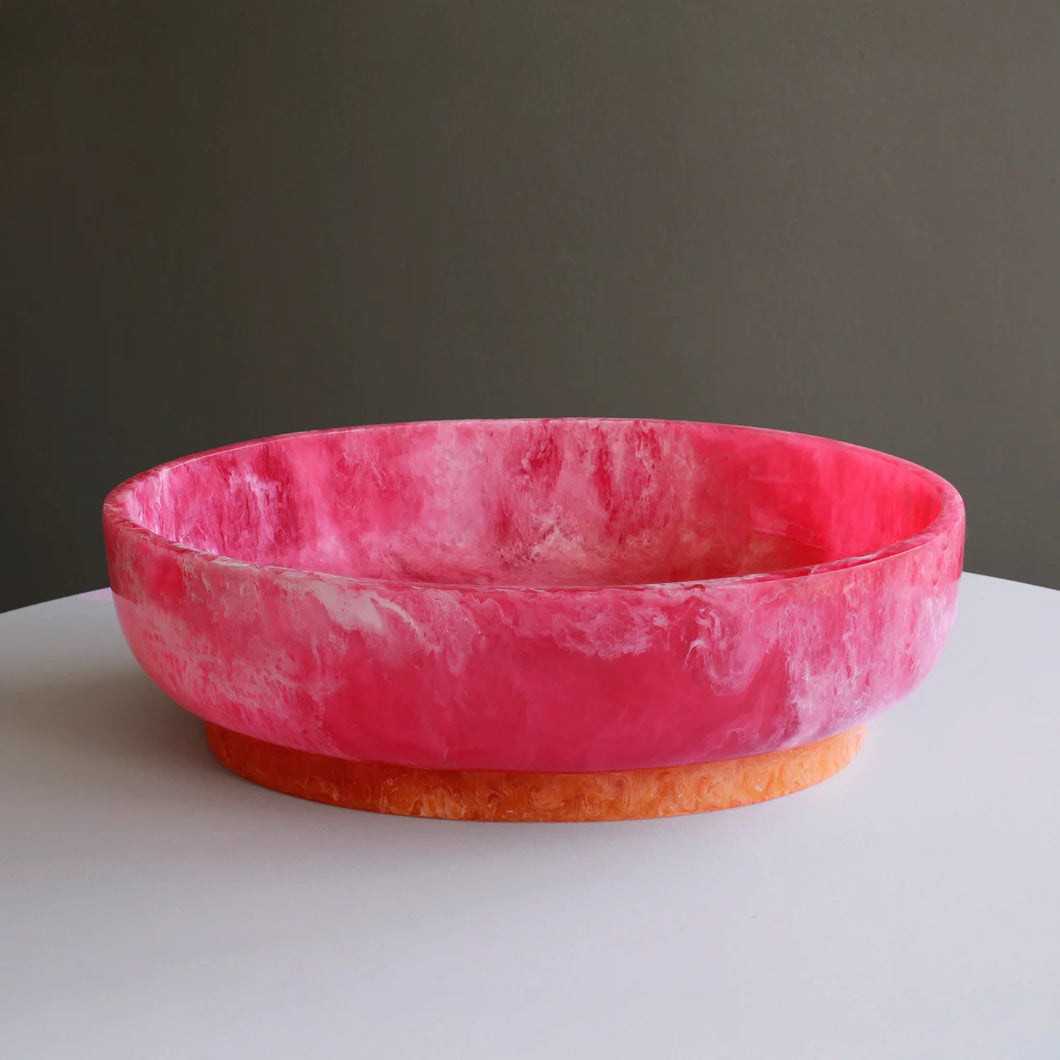 RESIN Rio Large Oval Bowl with Base