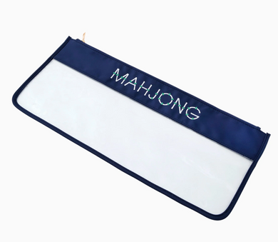 Navy Bamboo Mahjong Bag