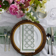 India Hicks Cross Sage Napkin