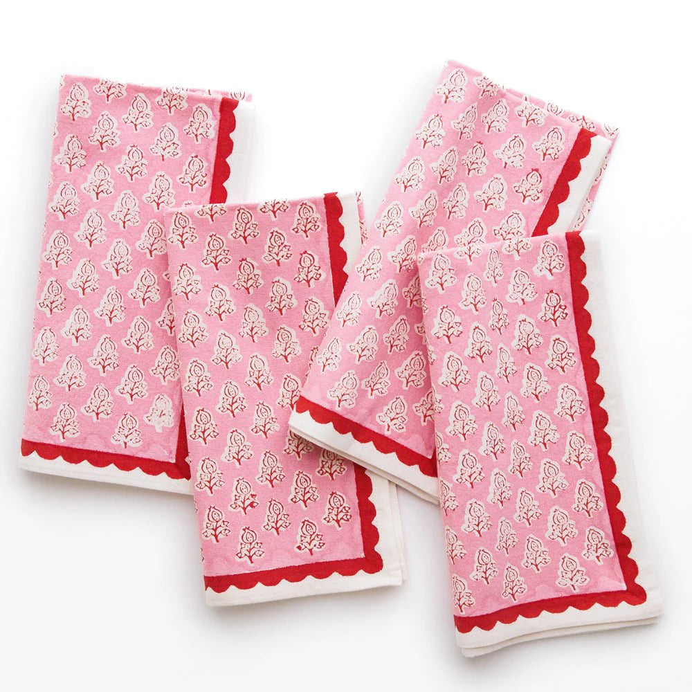 Pom Buti Pink Napkin