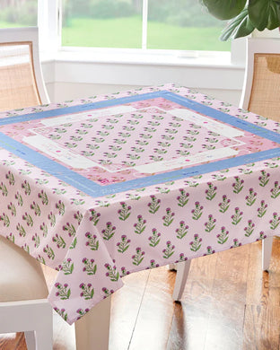 Purple Thistle Instructional Mahjong Tablecloth