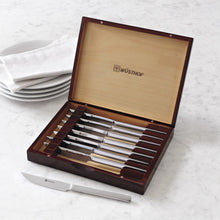 8 Piece Stainless Steak Set w/ Wood Box