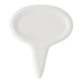 White Porcelain Cheese Labels-Oval set/6