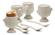 Porcelain Egg Cups & Spoons