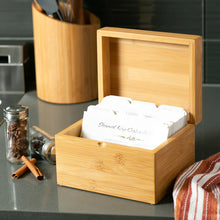 Bamboo Recipe Box