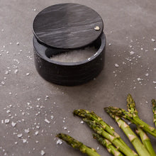 Black Marble Salt Box