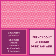 NAPKIN Friends don't let friends | Funny Home Gift | Cocktail Napkin