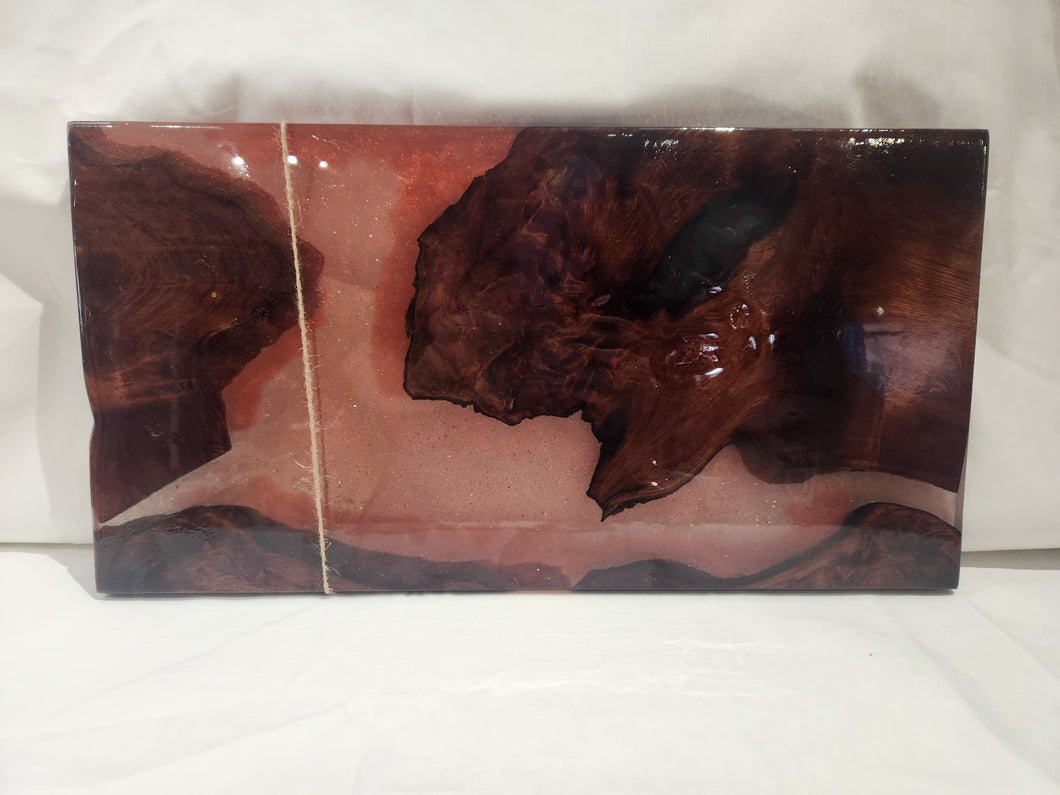 Old  Growth Redwood Charcuterie Board-Redish Sparkle