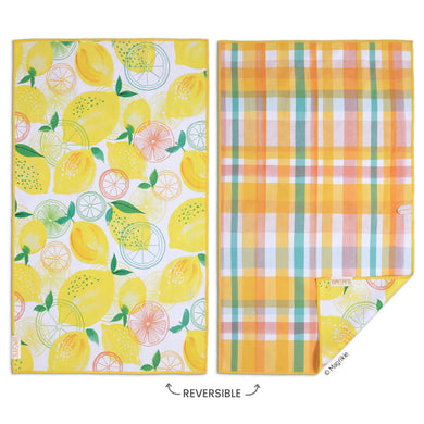 Lemon Plaid Towel