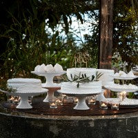 Pearl White 13" Cake Stand