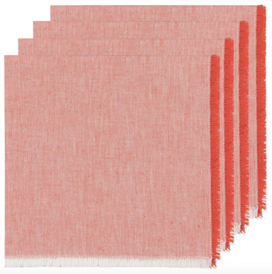Chambray Napkin-Clay