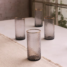 Croc Highball with Gold Rim