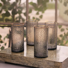 Croc Highball with Gold Rim