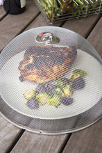Round Mesh Food Cover, Chrome, 11.75"