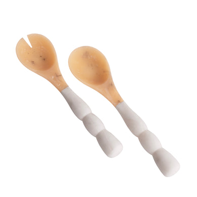 Sorbet Salad Servers in Coconut