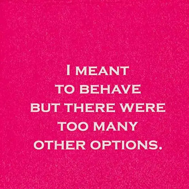 Too Many Other Options Cocktail Napkin