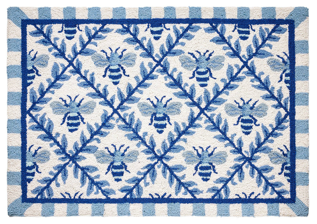Bee Trellis Hook Rug