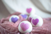 Lavender Heart Eco Wool Dryer Ball