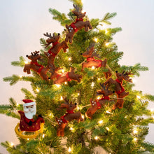 Garland - Santa with Sleigh and 8 Reindeer - Brown