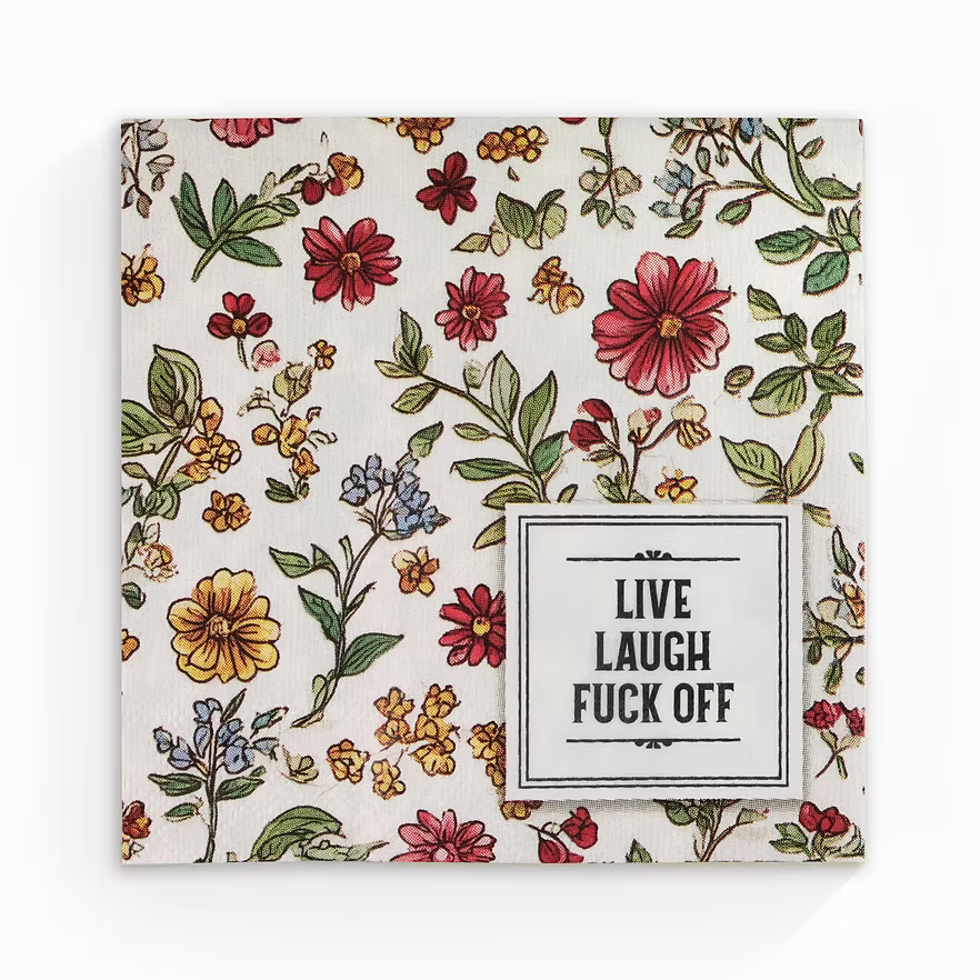 Live Laugh Napkin