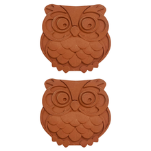 Fox Run Owl Sugar Keeper, Set of 2, 2.5" x 2" x 0.4"