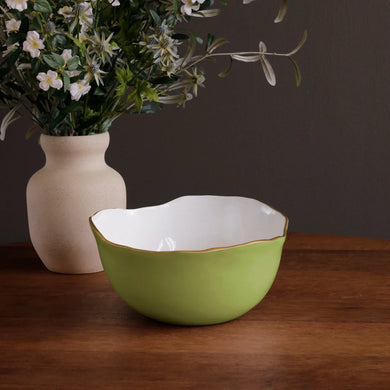 ENCANTO Osaka Large Bowl (Green and White)