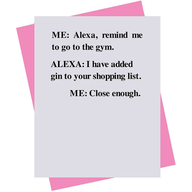 Alexa, Remind Me Card
