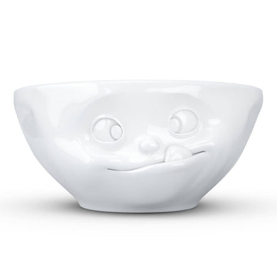 11 Oz. Bowl, Tasty Face, White