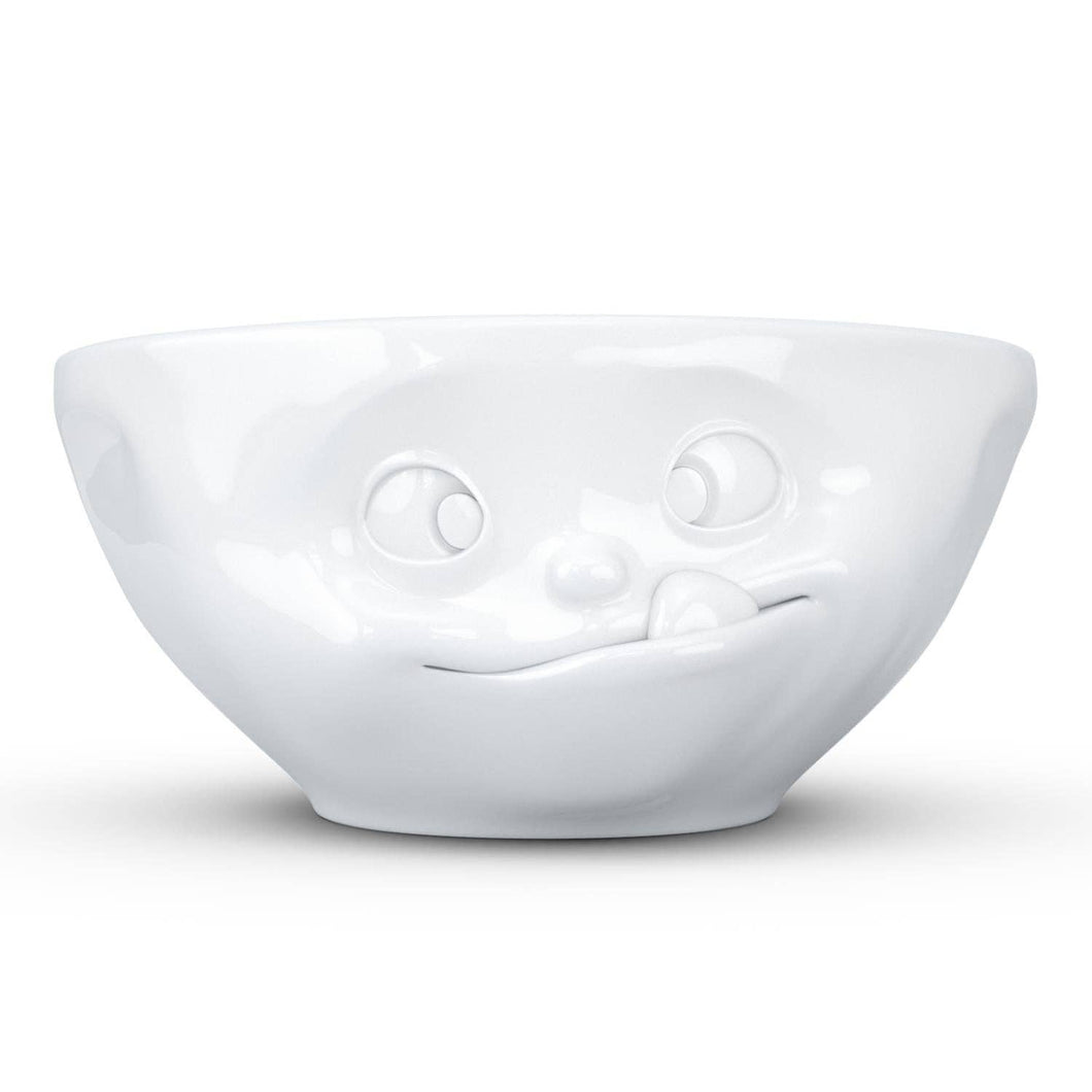 11 Oz. Bowl, Tasty Face, White