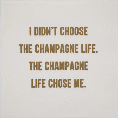 Champagne Life Cocktail Napkin