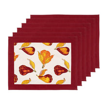 Orchard Pear Placemat-Burgundy