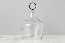 Glass Cloche, Black Ring Handle, Large