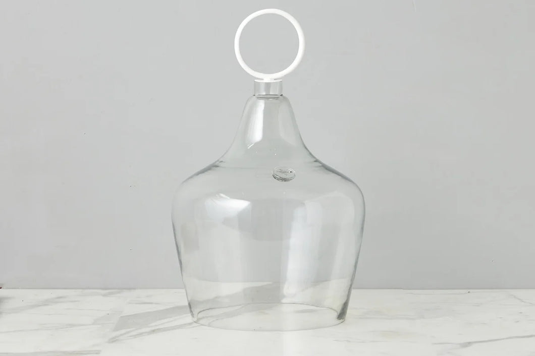 Glass Cloche, Ring Handle, Large