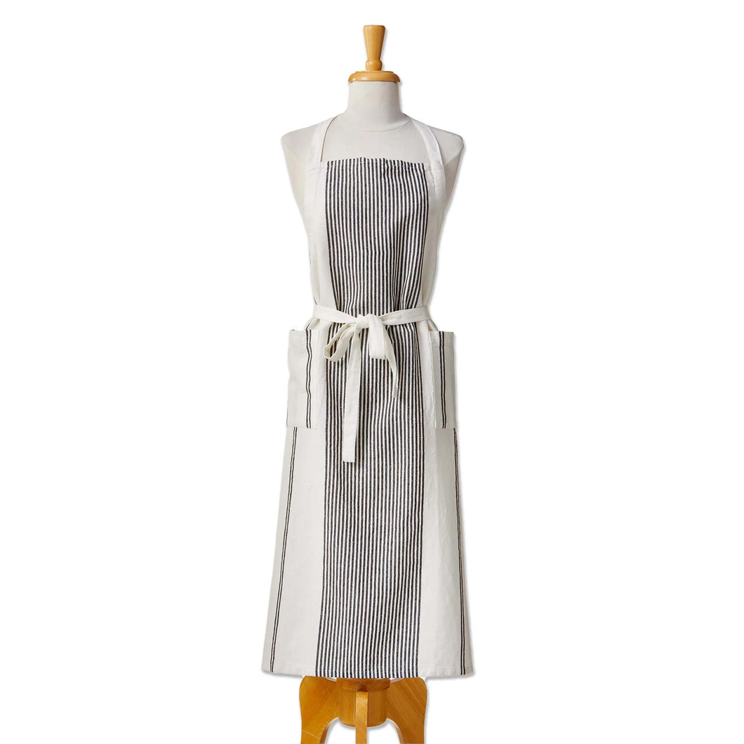 Black & Ivory Stripe Apron