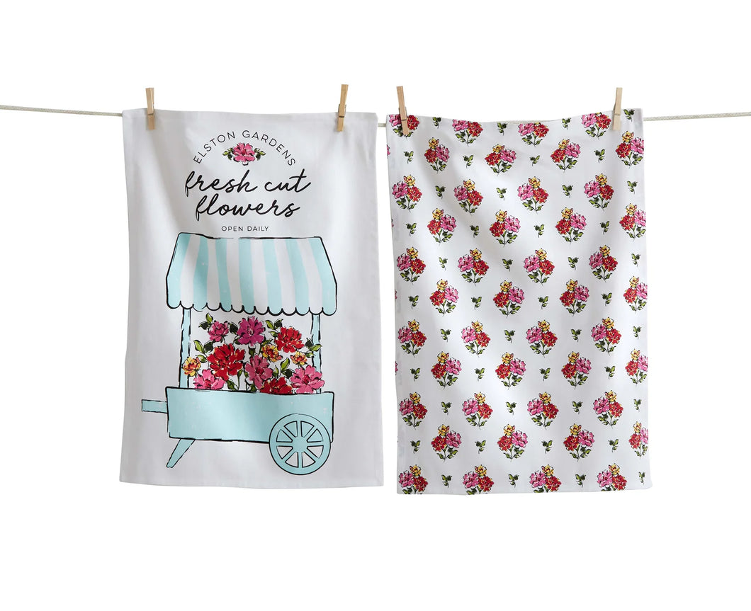 Flower Car Towel Set/2