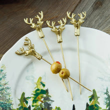 Reindeer Cocktail Pick Set Of 4