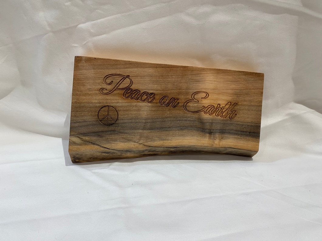 Small Hard Maple L.E. With Peace Sign