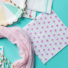 Papersoft Napkins Dot Pink Dinner Napkins