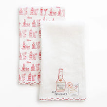 Old Fashioned Towel S/2