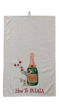 Tea Towel with Holiday Saying