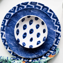 Santorini Stripe Salad Plate