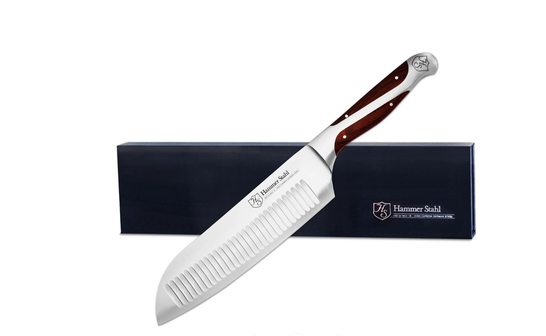 Hammer Stahl 7.5" Santoku - Thumbnail 4