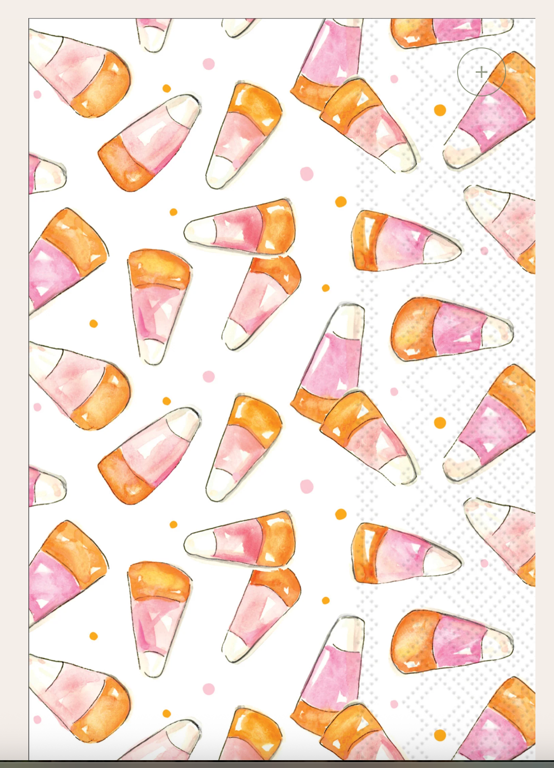 Paper Guest Towels Pack of 16 Pink Candy Corn Rosanne Beck