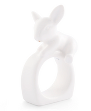 Porcelain Climbing Bunny Napkin Rings