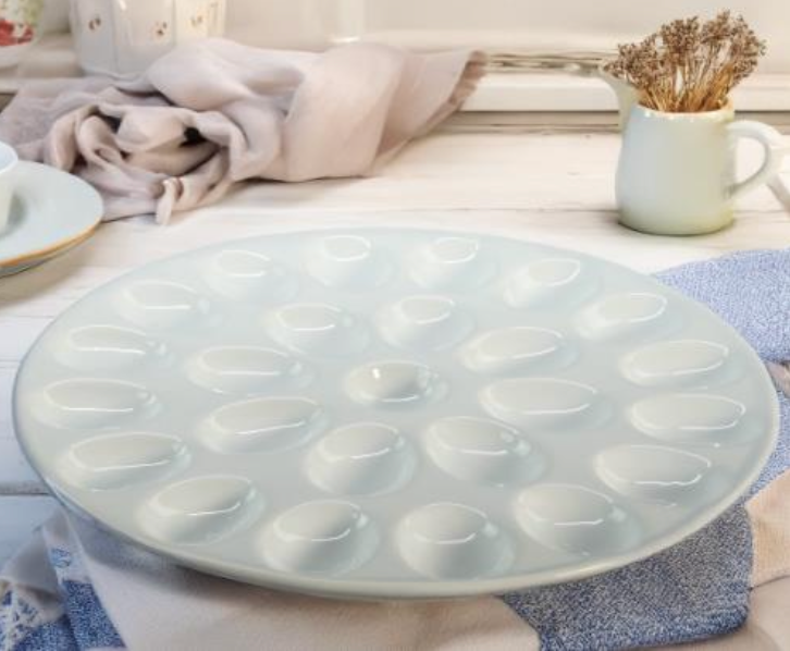 Round Egg Plate