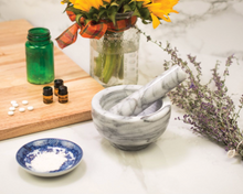 Marble Mortar and Pestle, 4in