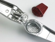 No-Peel, Self Cleaning Garlic Press