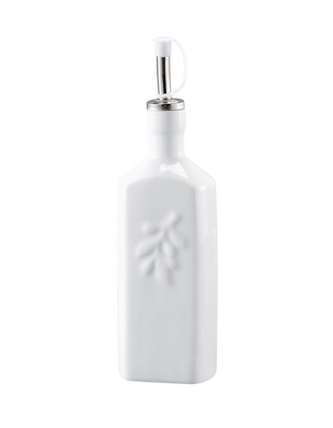Oil Bottle, Square, Porcelain, 16oz