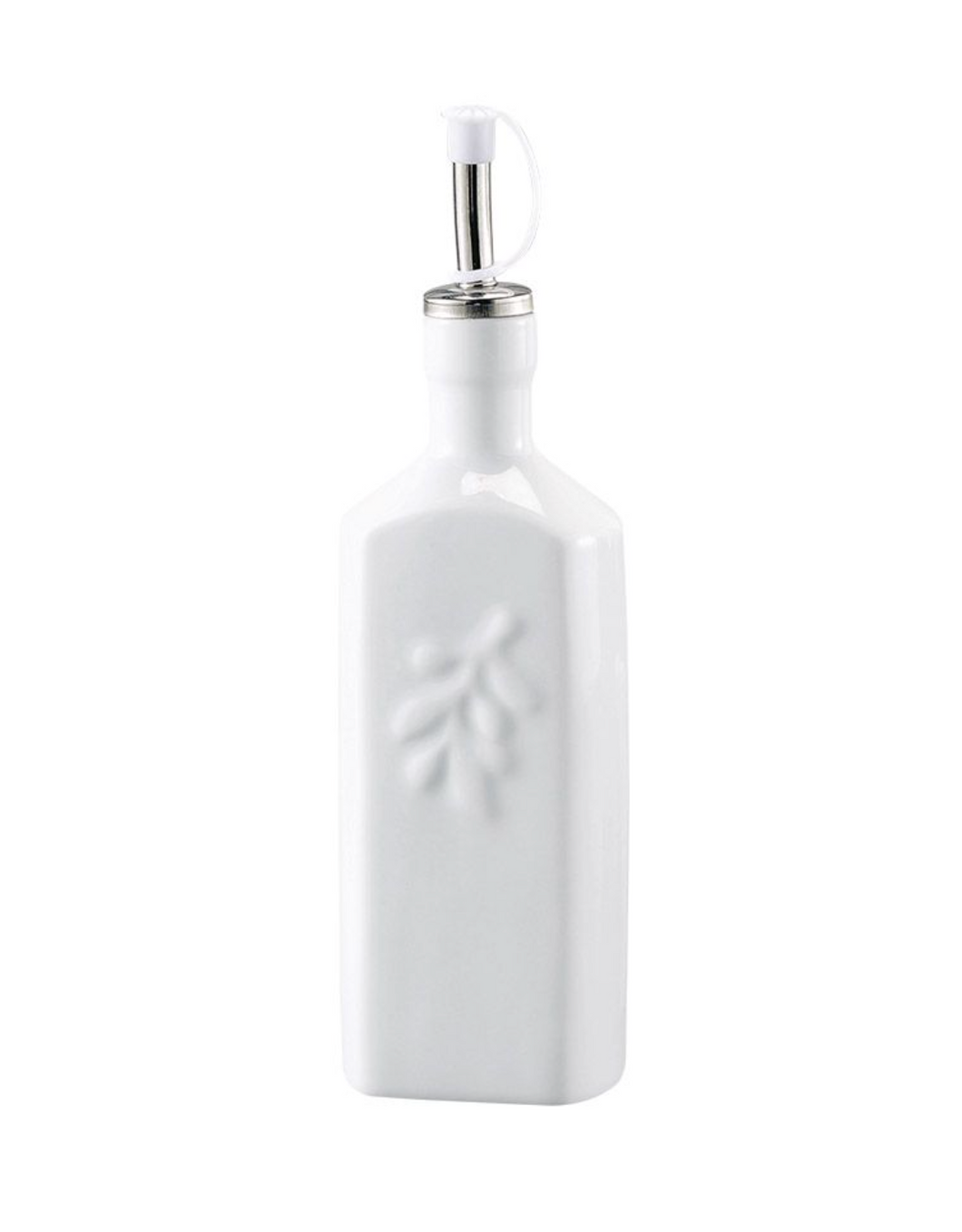 Oil Bottle, Square, Porcelain, 16oz
